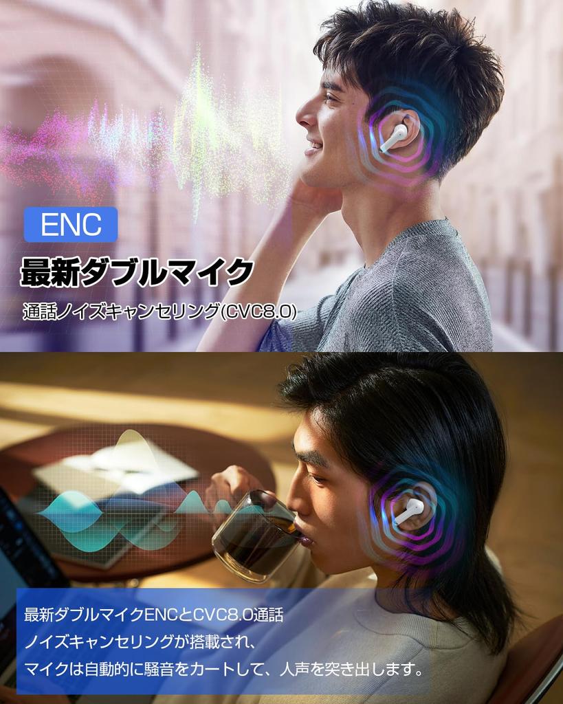 Беспроводные наушники Bluetooth микрофон ENC шумоподавление при звонках автоматическое сопряжение EDR пространственное аудио качество звука качество звука кодек AAC Bluetooth звонки