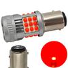 2 Pcs P21/5W LED Bulb BAY15D 12-24V Error-free 2200lm Red