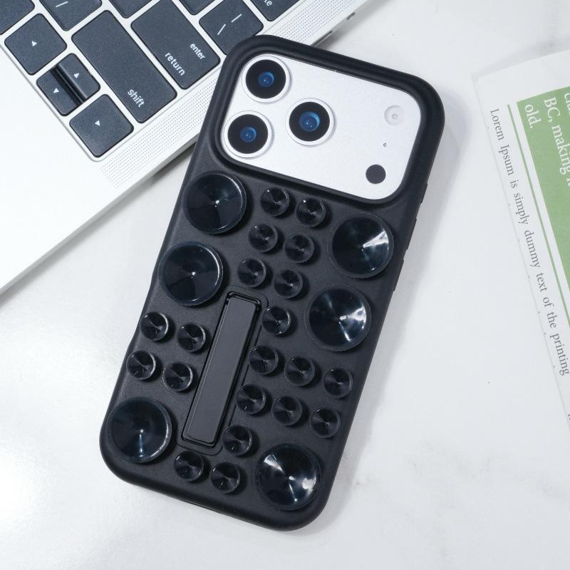 Нишевый силиконовый чехол с присоской для iPhone 16 Pro Max, чехол для мобильного телефона Apple 17 новый 15/14