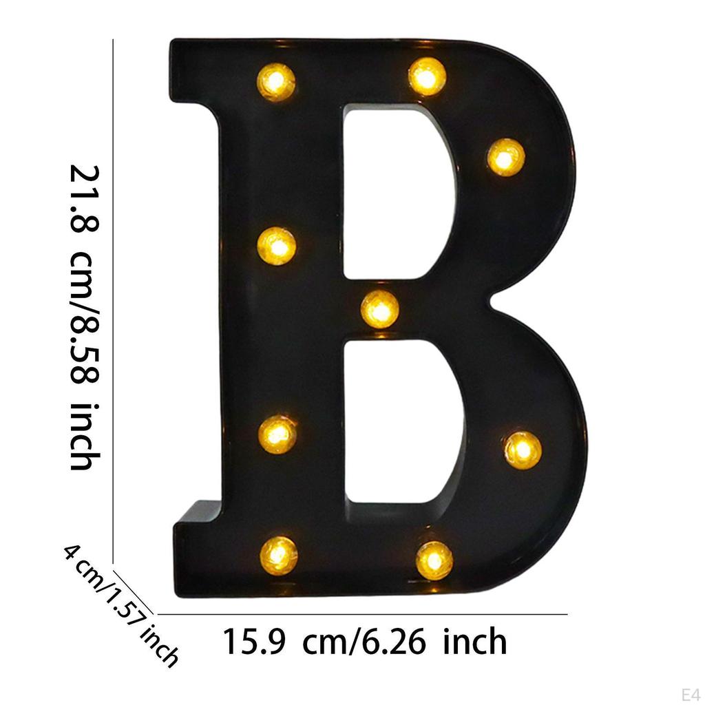 LED Marquee Letter Light Lighted Black Up Alphabet Sign for Decoration Decor