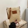 Straw Weaving Large Capacity Simple New Shoulder Bags Versatile Zipper Trendy Solid Color Women's Crossbody Bags CLE