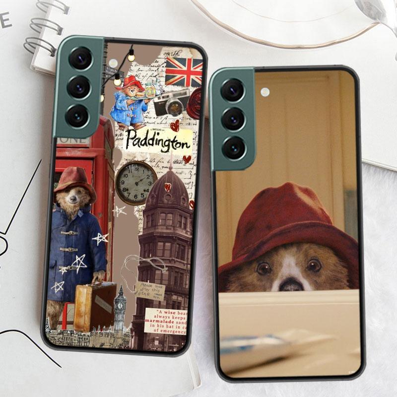 Милый Чехол для Телефона с Мишкой Паддингтоном Для Samsung Galaxy S22 S25 Ultra S21 S10 Plus S26 Edge S20 S23 S24 FE Чехол Силиконовый Мягкий