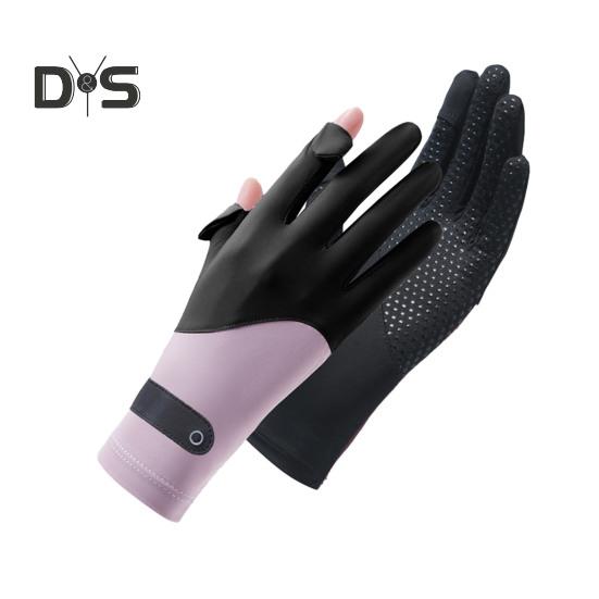 Тонкие солнцезащитные перчатки Ice Silk для женщин и мужчин, защита от ультрафиолета, перчатки для вождения и велоспорта с сенсорными пальцами, нескользящие, дышащие, летние перчатки для активного отдыха