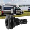 1in Thru Hull Fitting ABS Straight   Resistant Hose Connection Accessory for Boats Marines