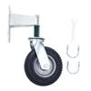 Gate Wheel 8 Inch 600lb Load Capacity High Carbon Steel and Rubber Gate Wheel Caster Grey