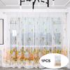 Trees Sheer Curtain Tulle Window Voile Drape Valance Fabric