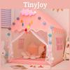 Детский розовый замок мечты, игровая комната для принцессы, детский игровой домик, перегородка для кровати, артефакт для сна