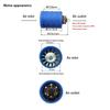 DC 9V 12V 24V 100000RPM Ultra-high Speed BLDC 3-Phase Brushless Motor Equipped w/ driver CNC Aluminum Alloy Impeller Ducted Fan