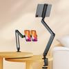 Multifunctional Double-clamp Phone Tablet Holder for IPad IPhone 360° Rotation Aluminum Arm Mount Support for 4-12.9 Inch Device