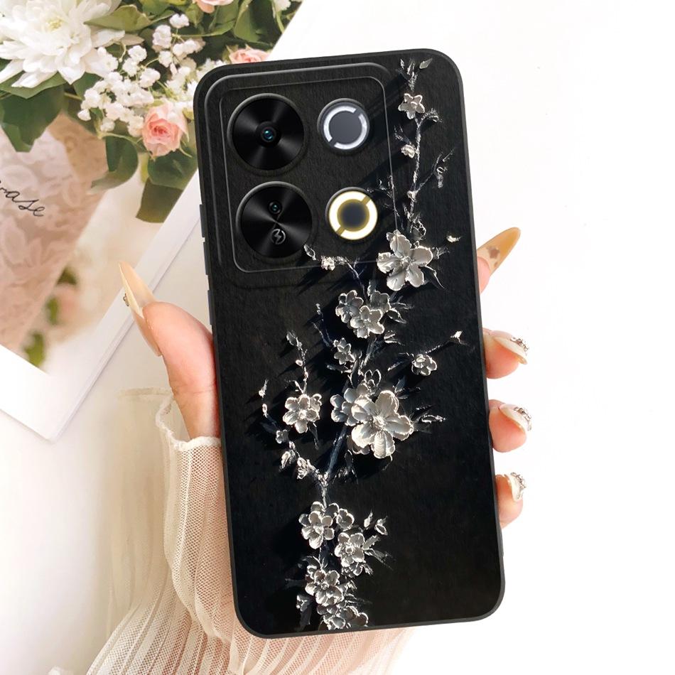 For ITEL P65 Cute Cat Flower Cartoon Phone Case For Itel P671L ItelP65 Shockproof Soft Silicone Covers Bumpers