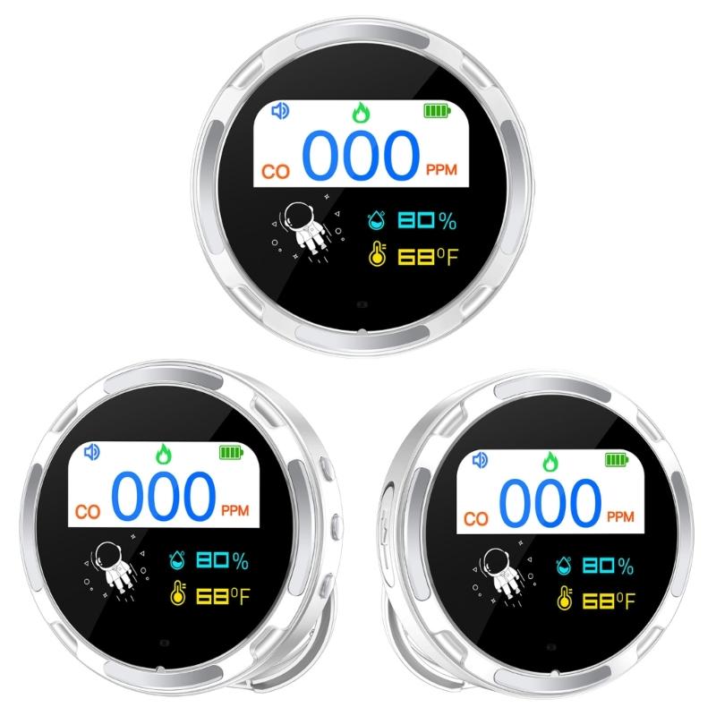 Intelligent Carbon Monoxide Tester Customizable Warning Level Visual Audible Alarms Portable Design For Multiple Environment