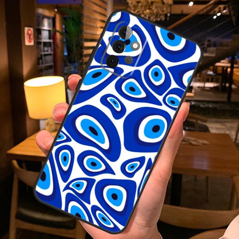 Чехол с мультяшным рисунком и большими глазами для Samsung Galaxy A36 A56 A26 A16 A06 A53 A33 A13 A12 A32 A52 A55 A35 A15 A54 A34 A14