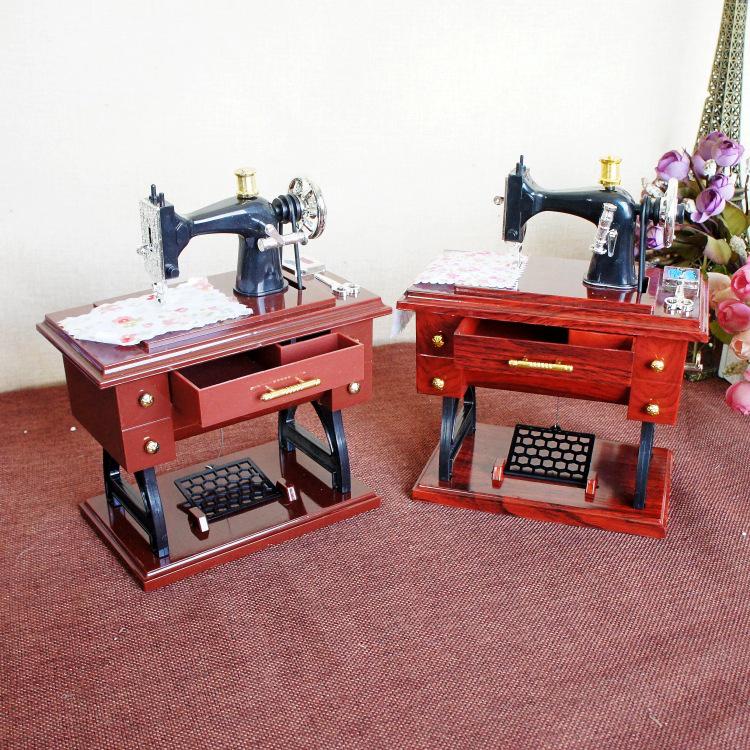 S-1 Креативная швейная машинка Музыкальная шкатулка Модель Домашний Декор Подарок