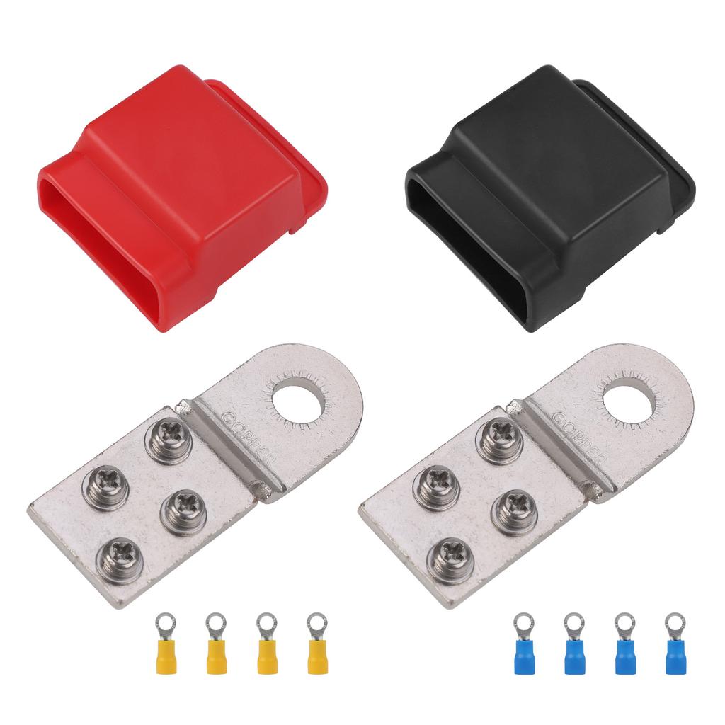 32V 100A DC Terminal Mount Tin-plated Copper With Captive Washer For Positive and Negative Electrical Connection in Auto Battery