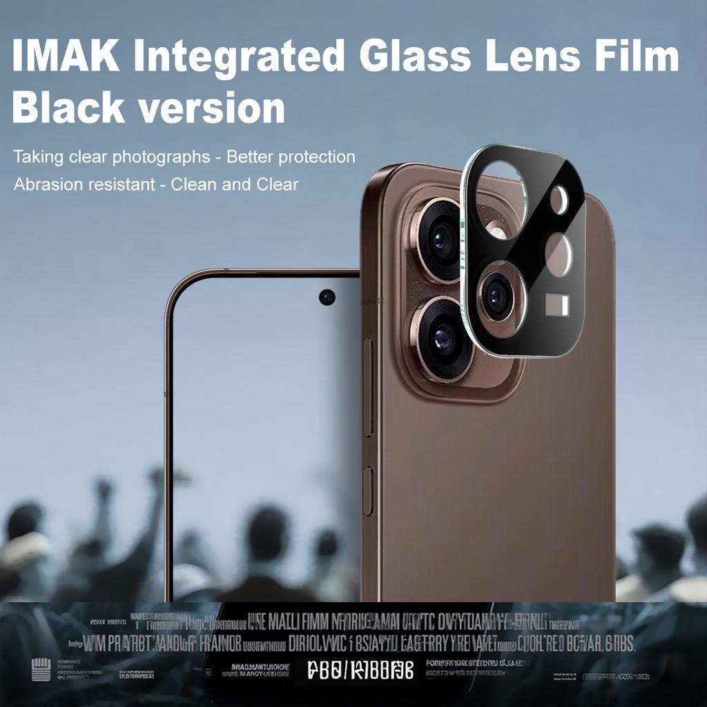 Для OPPO Reno 15 Pro 5G Стекло IMAK Высокой Четкости Интегрированная Стеклянная Линза Пленка Черная Версия