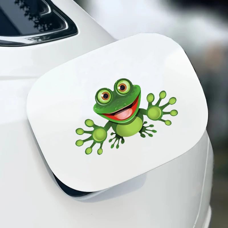Decorative Green Frog Stickers, Vinyl material, suitable for decorating car bodies, trucks, off-road vehicles, windows, rear windshield, helmets,