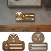 Деревянный знак с паролем WiFi, настенный, перезаписываемый, индикатор беспроводной сети, многоцелевое использование, ручное написание, индикатор WiFi