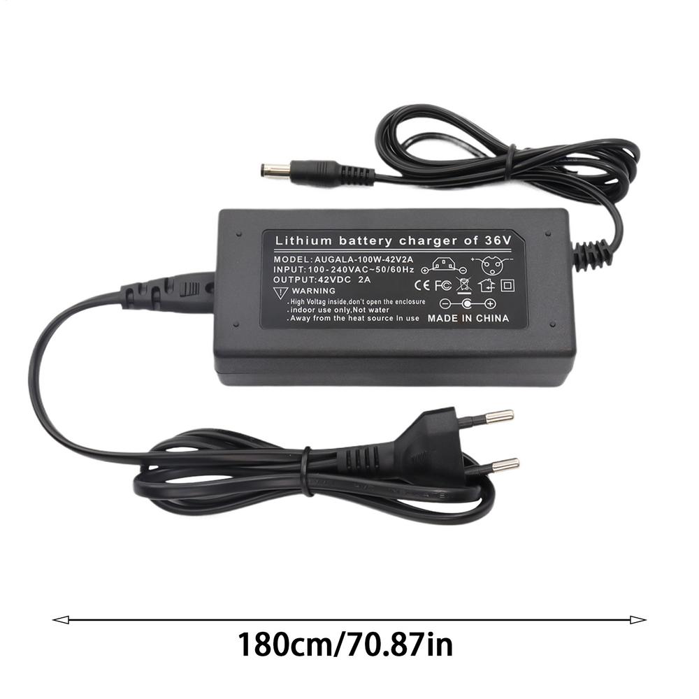Зарядное устройство для велосипеда 42V2A Электрическое зарядное устройство Запасное оборудование для зарядки транспортных средств Энергосберегающее устройство для обслуживания Электровелосипедов