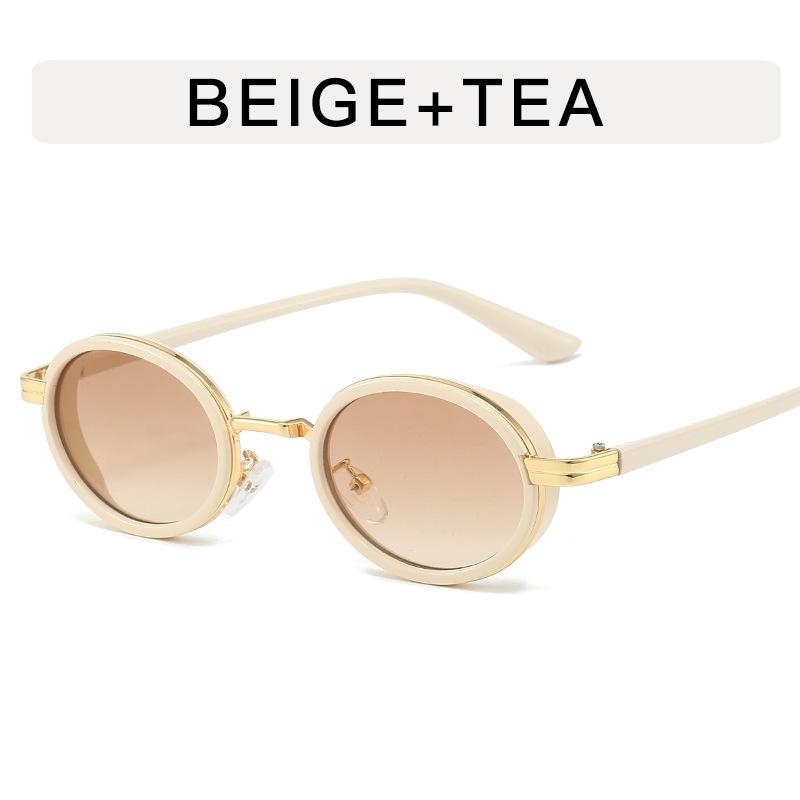 High Quality Women's Sunglasses Oval Shape Trendy Stylish Women Sun Glasses Steampunk Style UV Protection Female Sun Glass