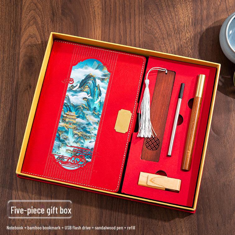 Подарочный набор из креативных деловых блокнотов 2025 года с магнитной застежкой