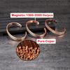 Ikuinen Pure Copper Magnetic Bracelets Adjustable 8mm Wide High Magnet Open Cuff Bangle Vintage Jewelry Resizable
