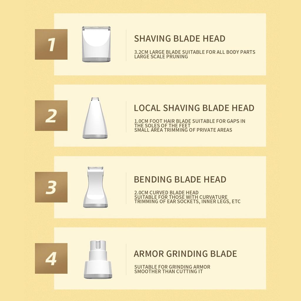 Набор машинок для стрижки шерсти собак, 4 в 1, беспроводной электрический, малошумный, машинки для стрижки шерсти домашних животных для густой шерсти для собак, груминг S, глаза, уши, морда, спутанная шерсть