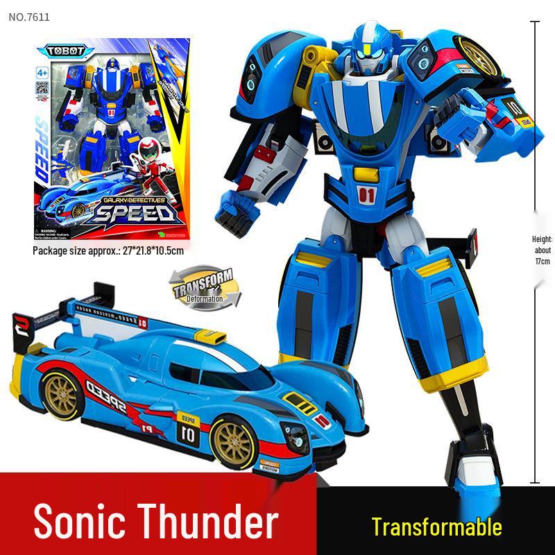 Игрушка-робот-трансформер Tobot Warriors - Галактические детективы Соник Тандер для мальчиков