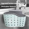 1Pc Sky Blue Creative Sink  And Drainage Rack Hanging Bag Kitchen Faucet Adjustable  And Hanging Basket Sink Strainer Strainer