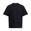 Casual Sports Series Solid Color Loose Fit Crew Neck Short Sleeve Breathable T-Shirt Unisex Tops Black 6006007-001