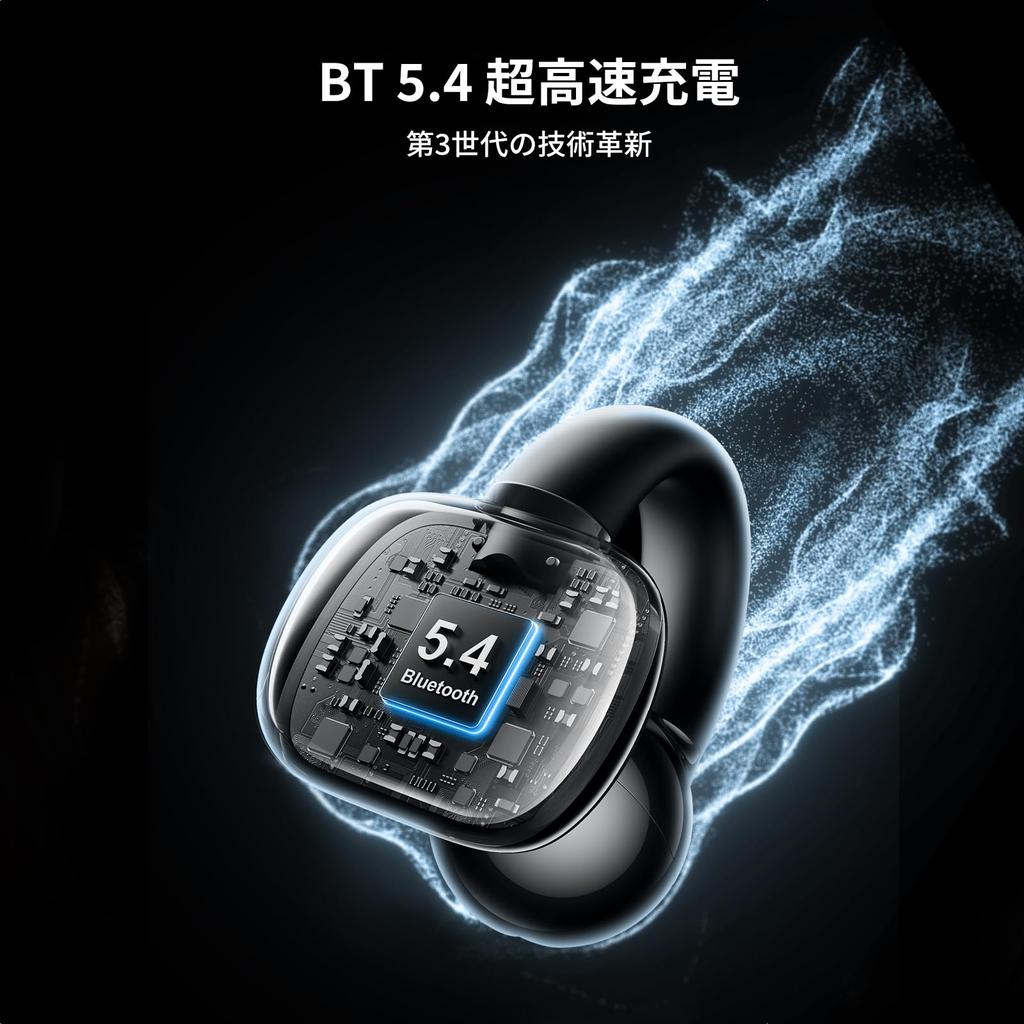 UGREEN Беспроводные Bluetooth-наушники-клипсы с шумоподавлением на основе ИИ для полной защиты IPX5 до 30 часов работы наушников 5.4 Hi-Fi звук, ENC, звонки. [Открытые уши,