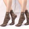 Soft Chic Leopard Print Mesh Socks Durable Women Socks Fashion Short Socks Christmas Gifts