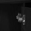 Washbasin Cabinet with Door Black Oak Effect 91 x 35 x 60 cm