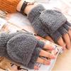 Useful Half Finger Coral Fleece Comfortable Athletic High Quality Accessory Gloves