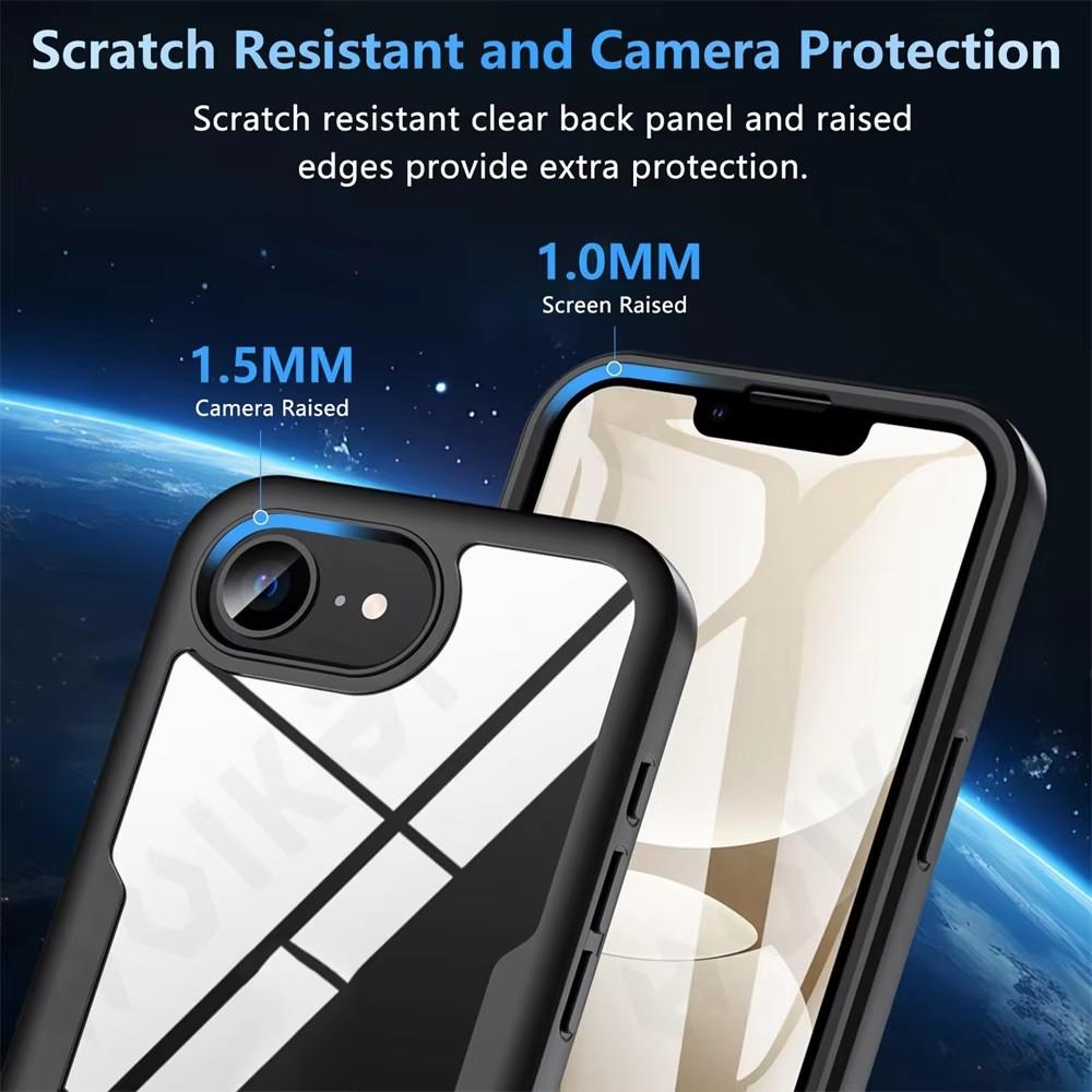 Чехол для iPhone 16E 2025 16 15 14 11 12 13 Pro Max Plus XS XR 8 Plus 360 Полная Противоударная Силиконовая Защита Экрана Чехол для Телефона