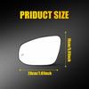 Left Driver Side Mirror Glass Heated W/ Blind Spot For Toyota Rav4 -2025