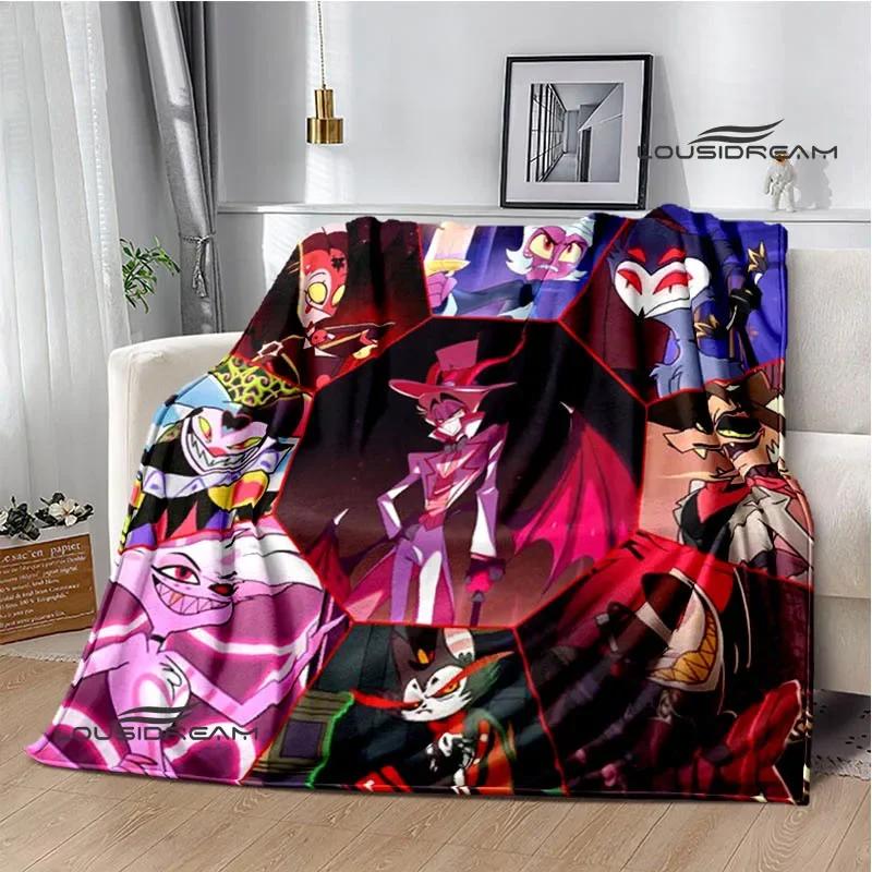 H-Helluva-Boss Cartoon printed blanket Warm Flannel blankets Picnic blanket throw blankets Home bed linings Birthday Gift