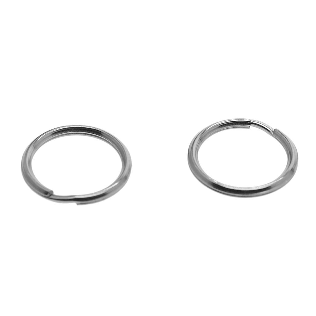 40 шт., 20 мм, нержавеющая сталь 304, разрезные брелоки для ключей, брелки для собак, поводок своими руками