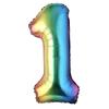Ballon en Chiffre - Multicolore - 100cm - Idéal Anniversaire - Ballon Hélium - Décoration de Fête