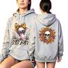 Fashion Vintage Women's Hoodie Gothic Skull Flower Printing Loose Fashion Pullover Autumn Casual Clothes Men Women Tops Sweatshirts