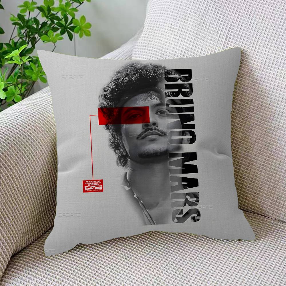 Чехлы на подушки Miyan B-Bruno Mars Мультяшные Декоративные для дивана Домашние Двусторонние Короткий плюш Милый Чехол для подушки