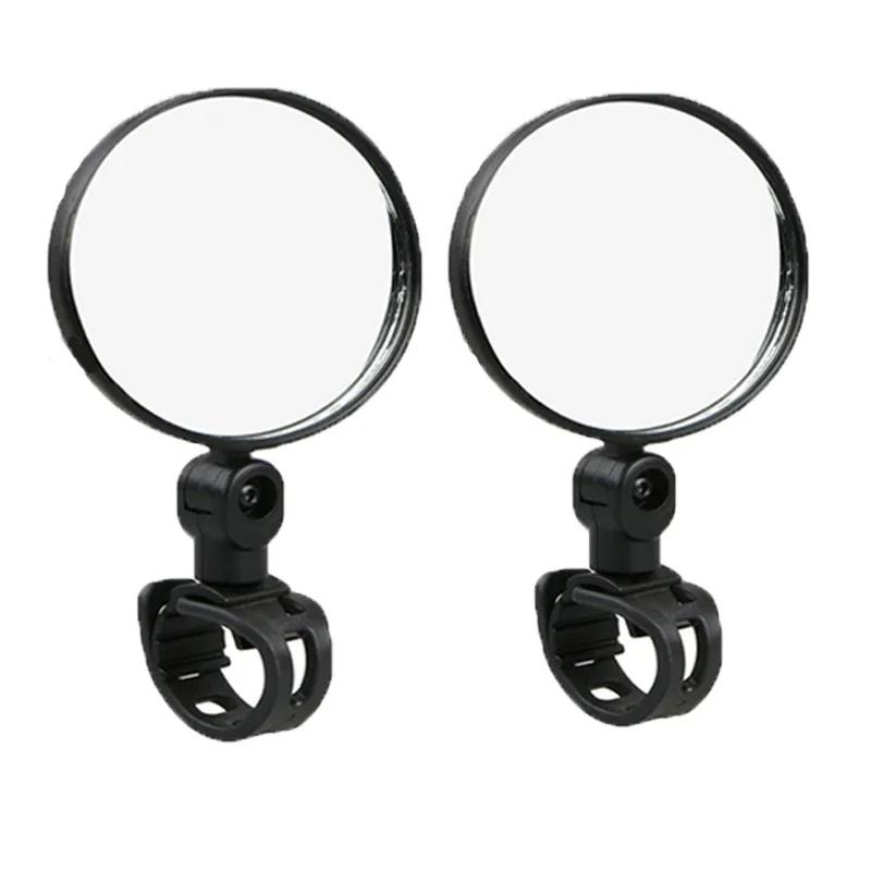 1/2PCS Bike Mirror 360 Degree Adjustable Rotatable Handlebar Mirror Wide Bycicle Accessories Cycling Rear View Mirror Accesorios