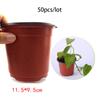 50pcs Plastic Nursery Pot Planter Pots Containers Plant Flower Starting Planting Tray Grow Box for Home Garden Supplies