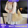 Large Capacity Hollow Bag Women's Summer New Versatile Shoulder Messenger Bag Woven Seaside Beach Bag
