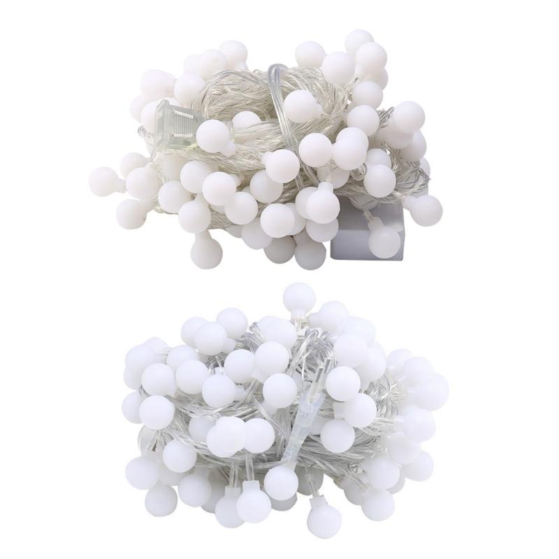 Светодиодные гирлянды-глобусы, теплый белый свет, соединяемые, декоративные гирлянды для улицы, дома, кемпинга