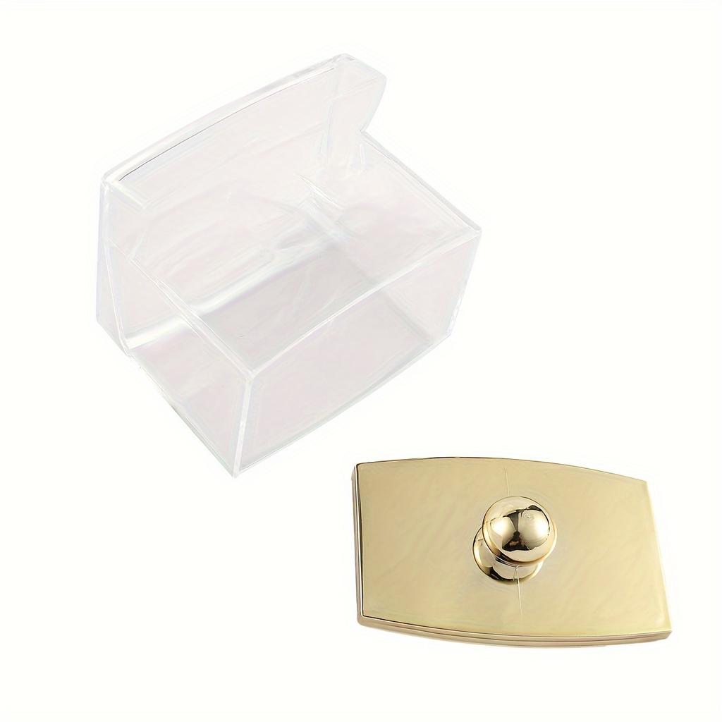 1/3 Органайзер для ванной Qtips с золотой крышкой, 10 унций. наполнитель для шариков и прозрачная пластиковая аптекарская банка для ватных палочек