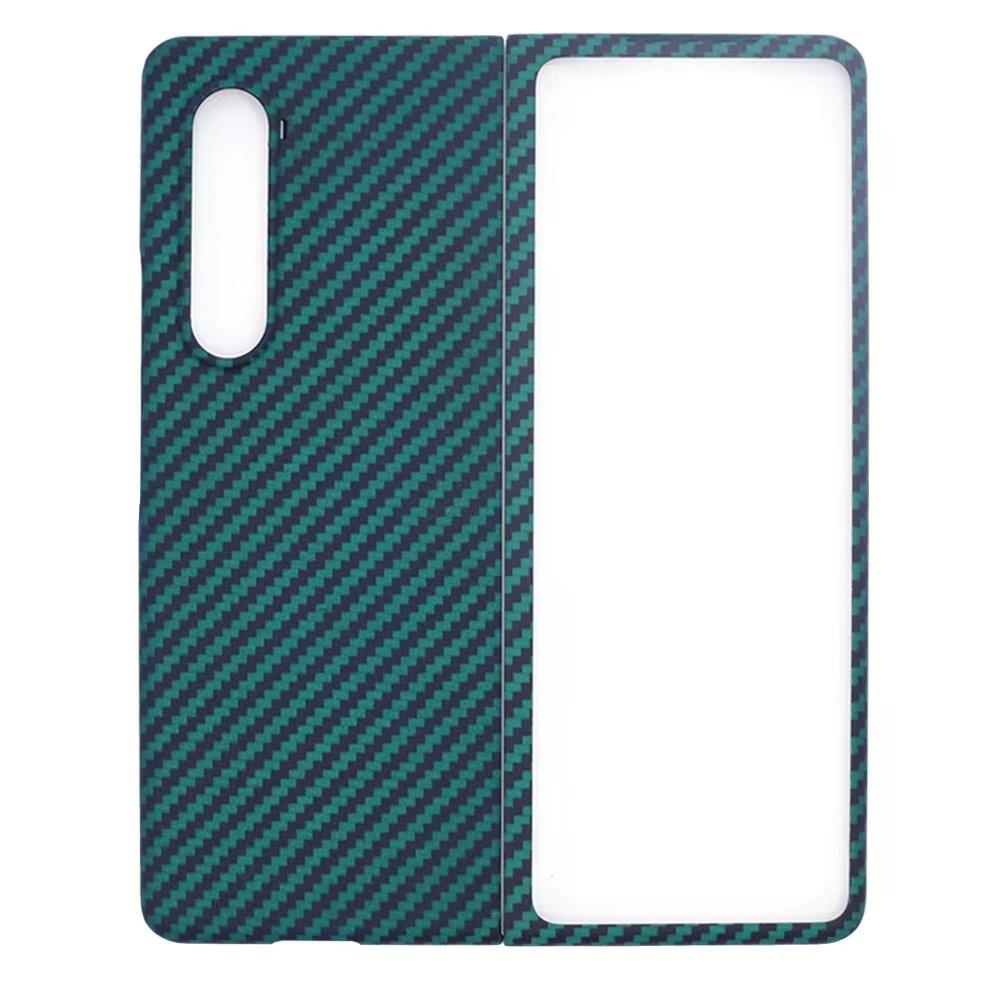 3K Twill Carbon Fiber Phone Case for Galaxy Z Fold 4 Camera Big Hole Crater Aramid Fiber Flip 4 Phone case