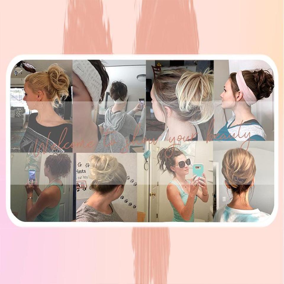 Модные булочки для наращивания волос, эластичные синтетические грязные резинки для волос, шиньон, эластичная лента, шиньоны для женщин