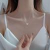 Sweet 925 Sterling Silver Butterfly Necklace Shiny Zircon Pendant Ladies Elegant Clavicle Chain Wedding Jewelry Holiday Gift
