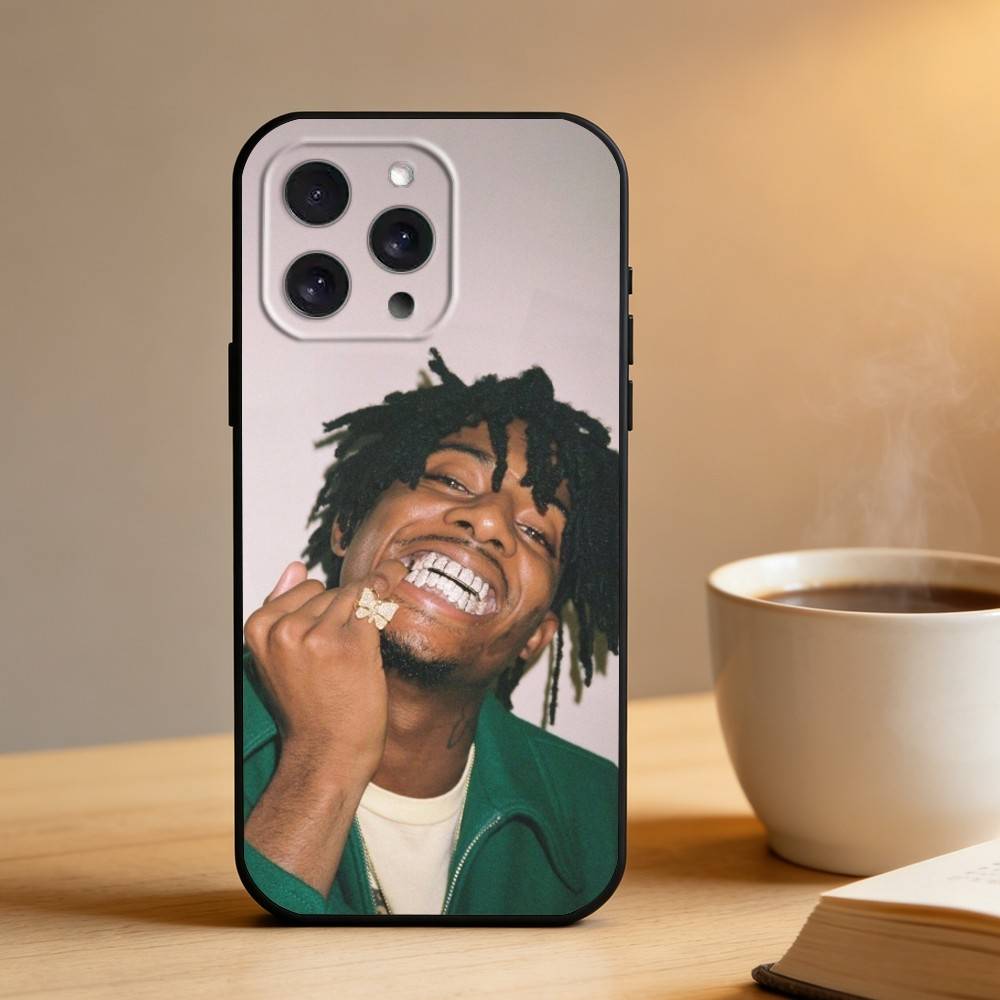 Чехол для телефона Singer P-Playboi C-Carti для iPhone 17 16 15 14 13 12 Max Plus Силиконовый Черный Чехол