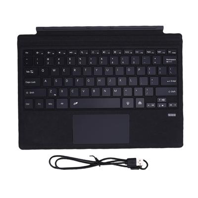 Беспроводная клавиатура для планшета, подходит для Surface Pro 3 4 5 6 7 7+, портативная, с мультисенсорной панелью, 7-цветной подсветкой